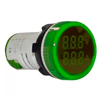 Индикатор значения напряжения и тока AD22-RAV зеленый Энергия - Электрика, НВА - Устройства управления и сигнализации - Сигнальная аппаратура - omvolt.ru